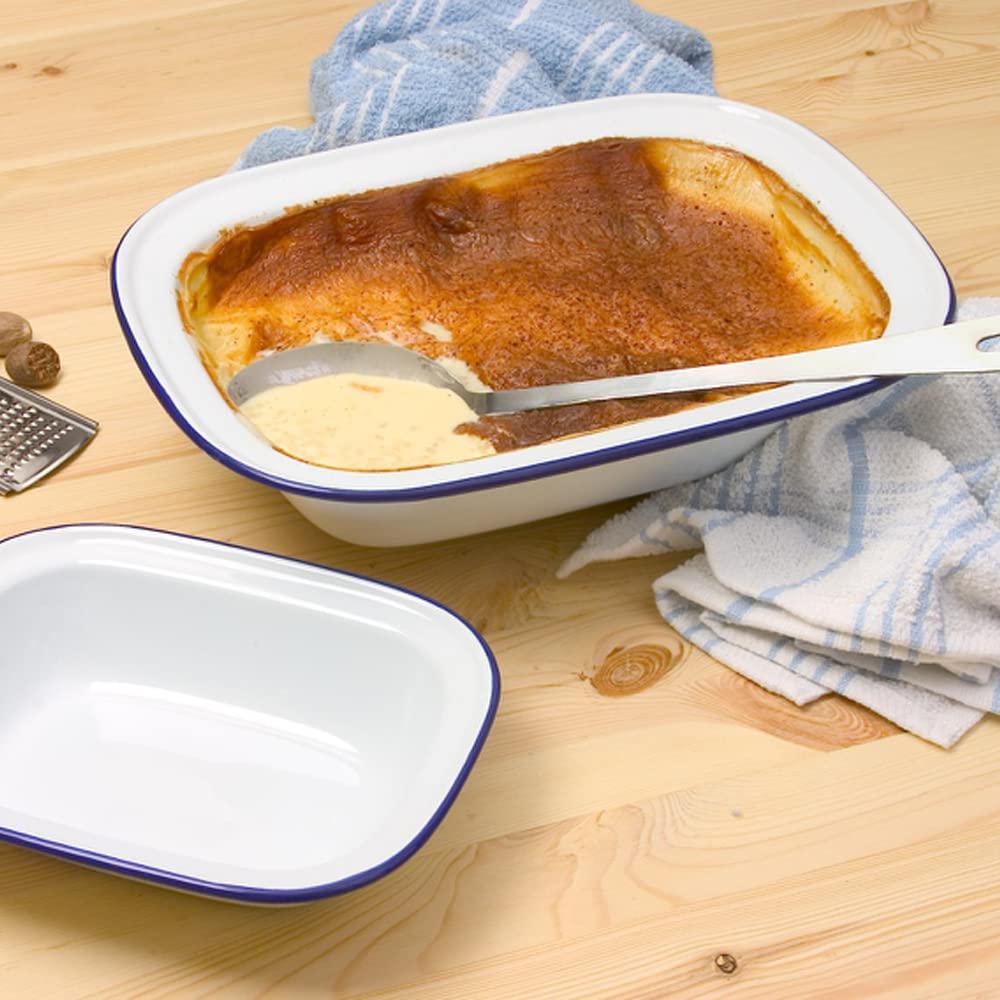 FALCON Oblong Pie Dish WHT 24CM