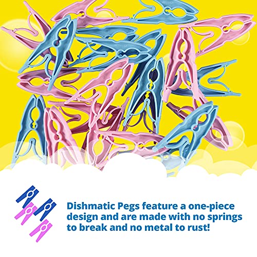 dish matic Strong Grip Clothes Pegs, 24 each - Bargain Genie