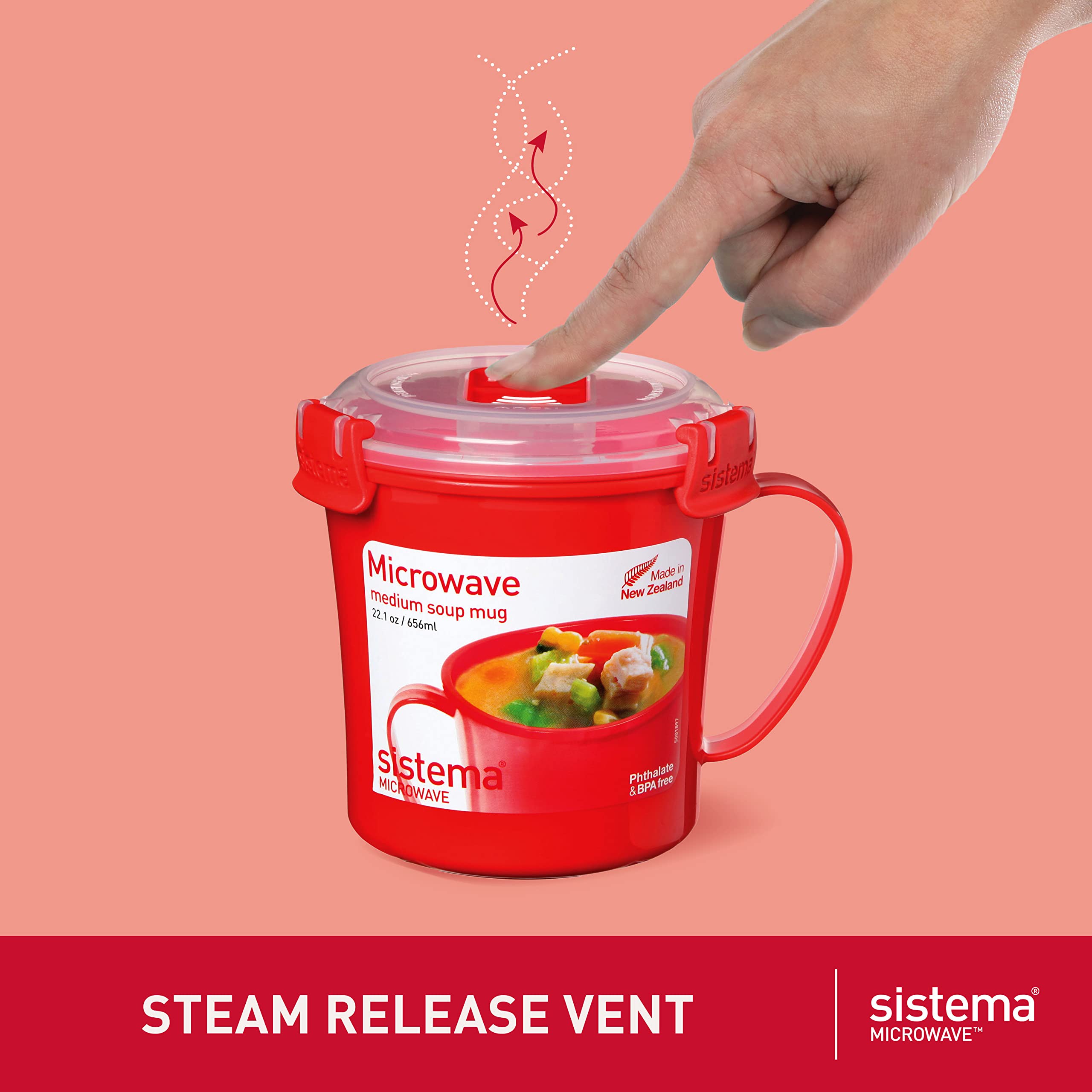 Sistema Microwave Soup Mugs